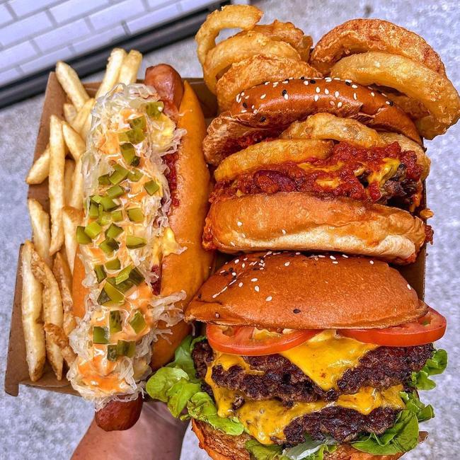 The burgers are bigger at Brooklyn Depot. Picture: Instagram @BrisbaneBurgerQuest