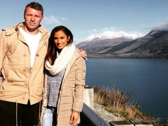 Instagram photo of Shaun Kenny-Dowall and former girlfriend, Jessica Peris.