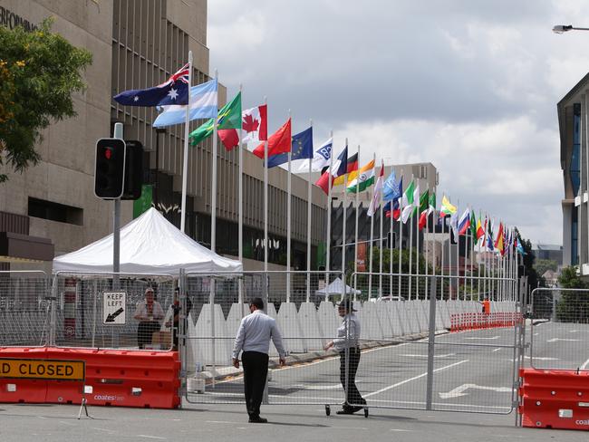 The streets are empty in restricted areas. Picture: Peter Wallis