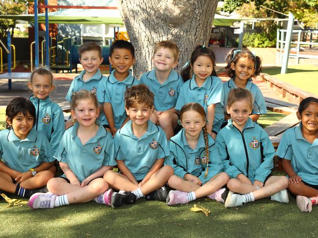 Geelong Grammar 2025 Preps Front Ojas Sangal, Annabelle Storey, Preston Walsh, Madison le Roux, Finlay Lawson, Senna Jirasinha. Back Emilia Florent, Jack McLeod, Andy Huang, Harry Hocking, Gabby Chen, Aira Vadivel