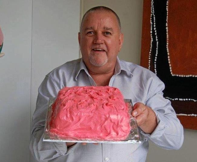 MUCH HAPPIER TIMES: Tin Can Bay man George Parkyn has gone to jail for fraud. Picture: Facebook