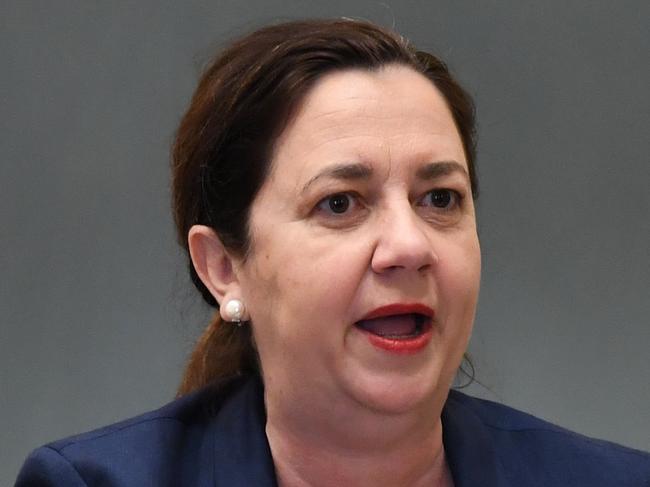 BRISBANE, AUSTRALIA - NewsWire Photos - MAY 27, 2021.Queensland Premier Annastacia Palaszczuk speaks during Question Time at Parliament House. Picture: NCA NewsWire / Dan Peled