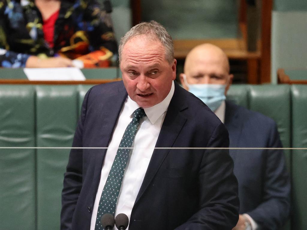 Barnaby Joyce is expected to announce the National’s final position on a net zero on Thursday evening. Picture: NCA NewsWire / Gary Ramage