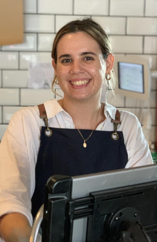 Madison Dargusch, a worker at the Third Ground cafe in Sarina, said rent costs ate up at least 50 per cent of her wages. She expressed disdain for the major parties and said she would vote for an independent. Picture: Duncan Evans