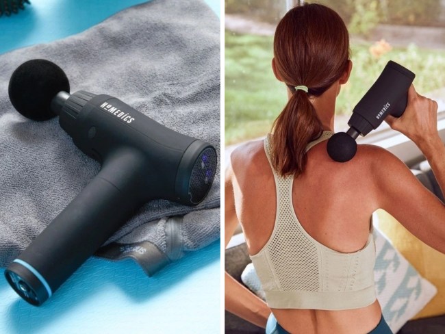 Homedics Therapist Select Percussion Massage Gun. Picture: Myer.