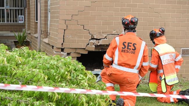 SES attended the scene. Picture: David Smith