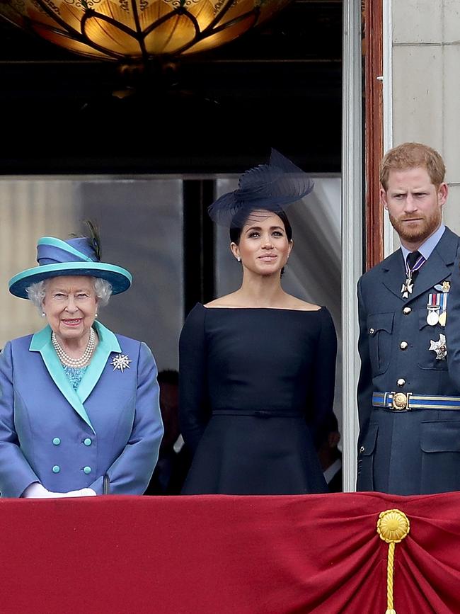 Harry and Meghan won’t appear on the balcony. Picture: Getty Images.