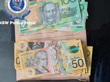 Cash was also seized by officers attached to Strike Force Treceagle. Picture: NSW Police