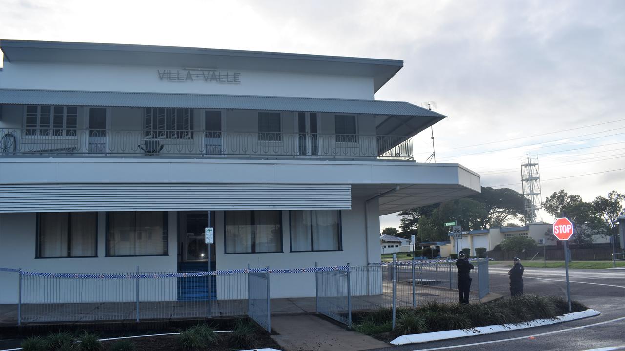 The crime scene on the corner of McIlwraith and Davidson streets on Monday morning following the fatal stabbing of a 20-year-old man in Ingham late on Sunday night. Photograph: Cameron Bates