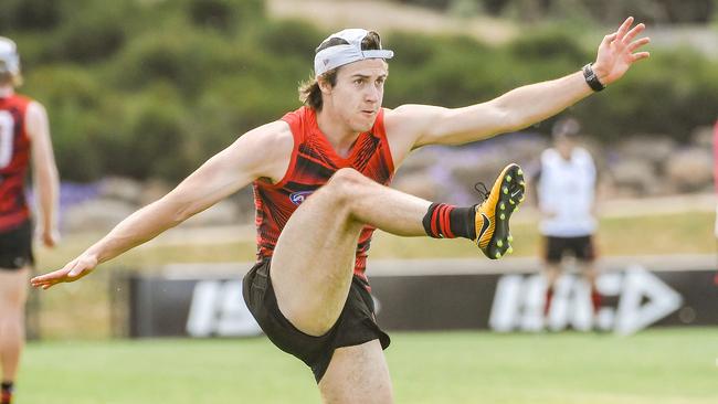 Style and grace ... McGrath hones his skills at training. Picture: Jason Edwards