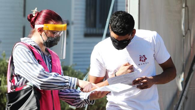 Hundreds of University of Newcastle students were forced to be tested and isolate after confirmed Covid-19 cases at International House. Picture: NCA NewsWire / Peter Lorimer