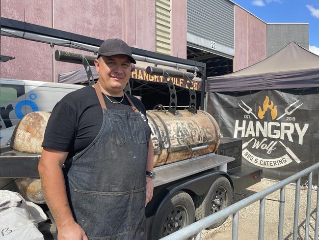 Hangry Wolf's Ceduce Lopoz at the 2024 Meatstock Festival at Bendigo Showgrounds. Photo: Himangi Singh