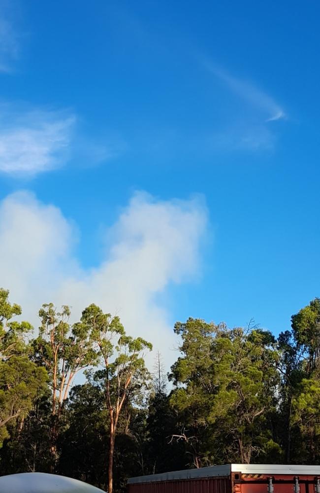 Cypress Garden resident Norm Chapman could see the smoke plume from the Millmerran Woods fire from his doorstep.