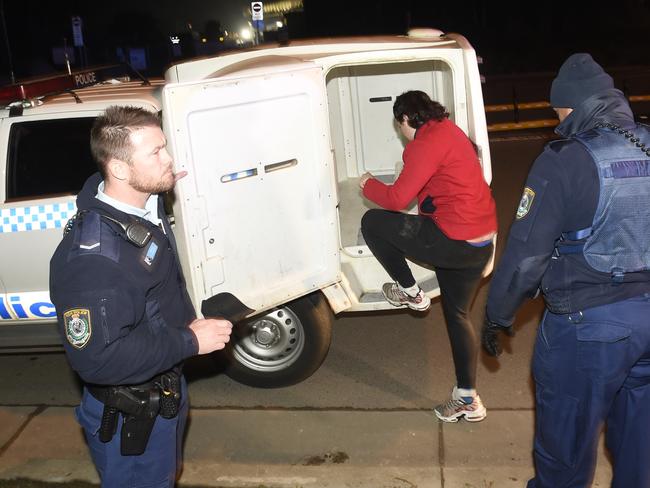 Witnesses told police the offender had a mullet and a red jumper. Picture: Gordon McComiskie