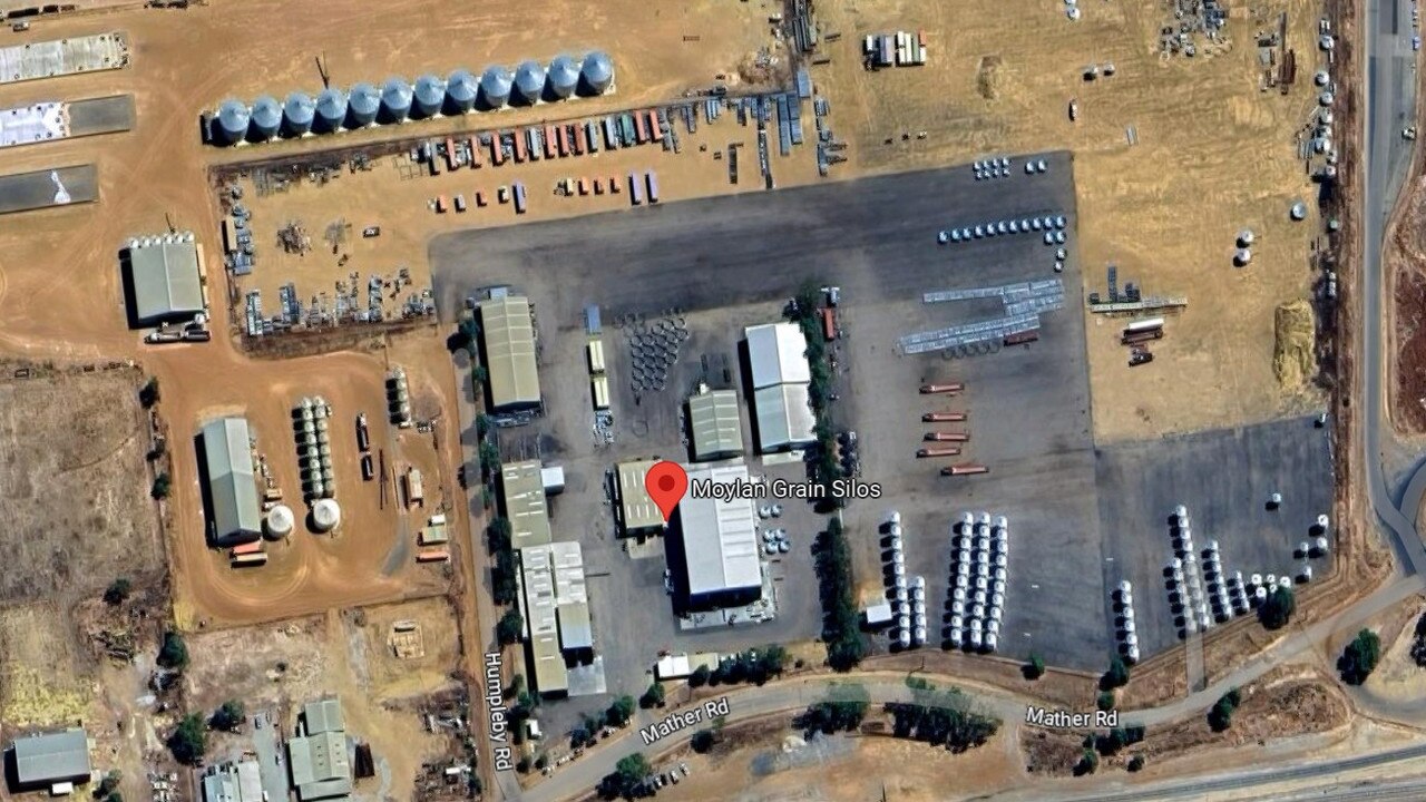 Moylan Grain Silos as seen from above. Picture: Google Maps