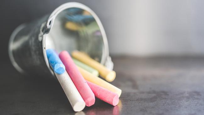 Home is no place for chalk.