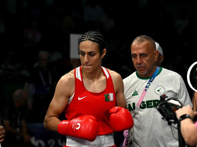 Algeria's Imane Khelif is at the centre of the boxing controversy. Picture: MOHD RASFAN / AFP