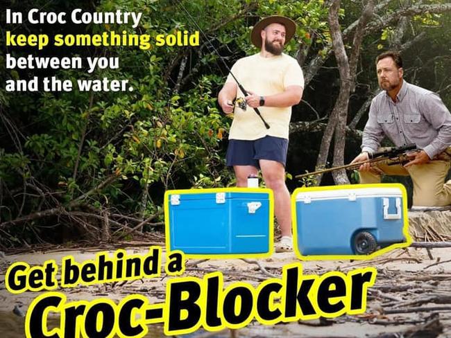 Hinchinbrook MP Nick Dametto's edited version of the Queensland Government's Croc-blocker campaign.