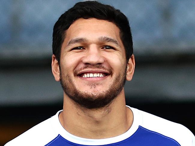 Dallin Watene-Zelezniak on his first day with Canterbury Bulldogs ahead of training at Belmore Sports Ground. Picture. Phil Hillyard