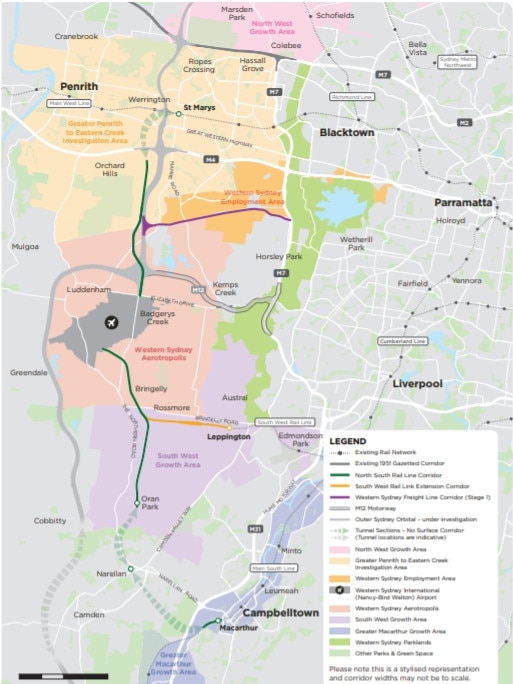 An overview of the rail links.