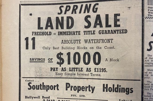 Best Gold Coast advertising, Gold Coast Bulletin, 1965