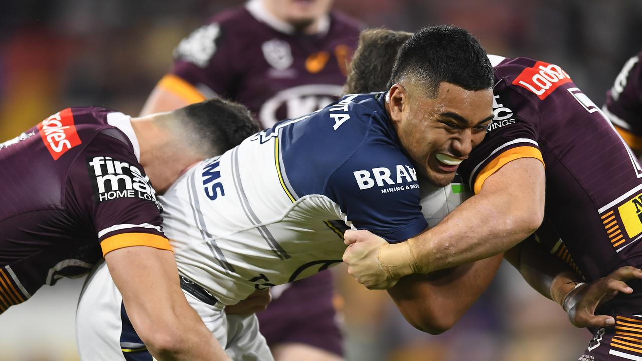 Cowboys back-rower Connelly Lemuelu will join the Dolphins next season. Picture: Albert Perez/Getty Images