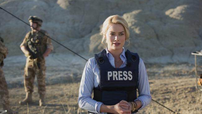 Margot Robbie plays a reporter embedded in Afghanistan in Whiskey Tango Foxtrot. Picture: Paramount