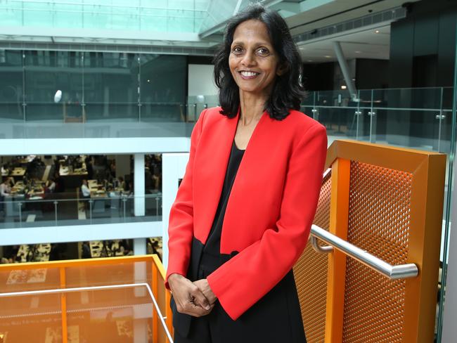 07/05/2021. Macquarie Group CEO Shemara Wikramanayake before handing down full year results for the company, photographed at their headquarters in Sydney. Britta Campion / The Australian