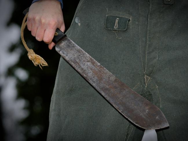 Man wielding a machete. Generic. Picture: iStock