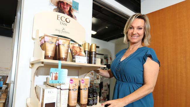 Sonya Driver channelled the pain of divorce and redundancy into skincare company Eco Tan. Picture: Richard Gosling