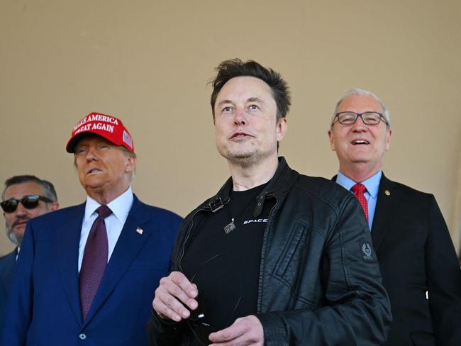 Some have wondered if the notoriously fickle Donald Trump will eventually tire of Elon Musk. Picture: Getty Images via AFP