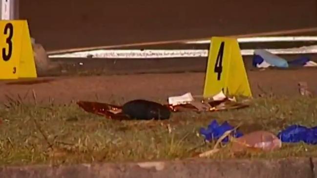 A manhunt is underway for the killers. Photo: 9 News Queensland.