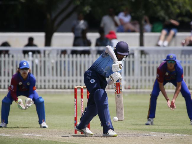 Ronav Aparajit plays straight for Parra. Picture Warren Gannon Photography