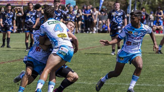 U15s boys Koori Knockout grand final, Mindaribba Warriors vs Campbelltown Ghosts. Picture: Andrea Francolini