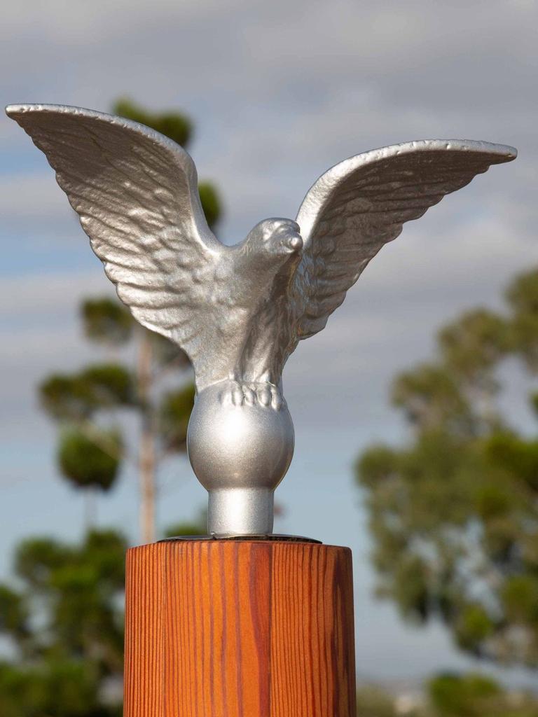 The monument at Kissing Point which was stolen on Christmas Day, 2022.