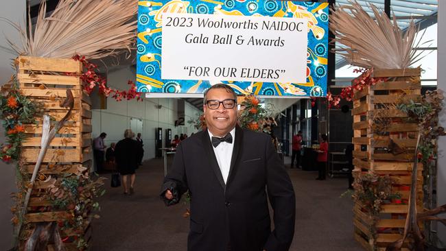 Dr Richard Fejor ready to enjoy the festivities of the NAIDOC gala ball. Picture: Pema Tamang Pakhrin