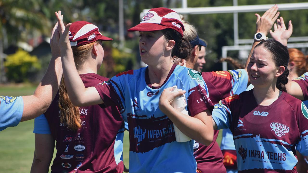 CQ Capras under-17 girls squad at pre-season training at Emmaus College, Rockhampton, on January 18, 2025.