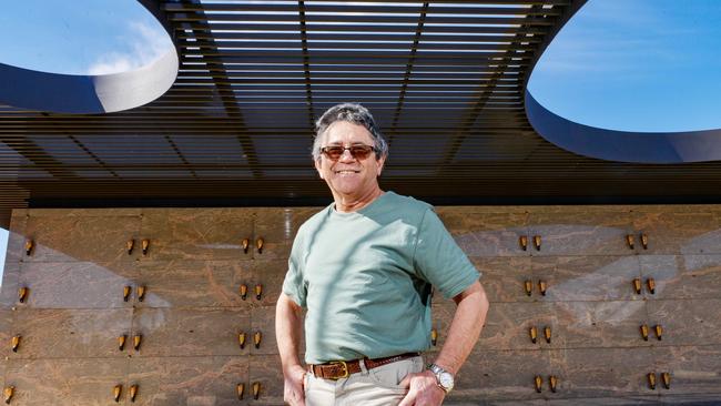 Riccardo Lazzaris of Fulham at the Cheltenham Mausoleum where he has purchased a vault. Picture: Brenton Edwards