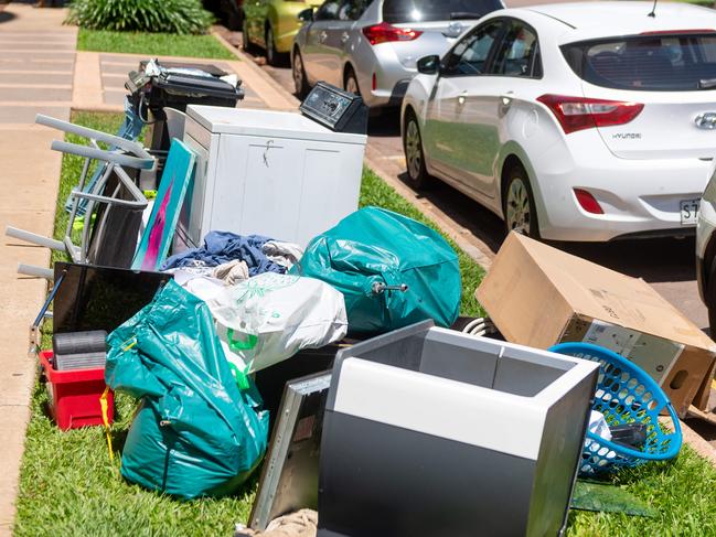 Zone two collection begins today for Darwin's pre-cyclone hard rubbish collection.Picture: Che Chorley