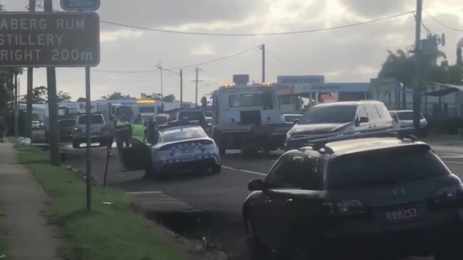 Three car crash at Bundaberg East