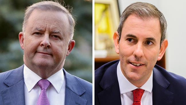 Labor leadership contenders Anthony Albanese (left) and Jim Chalmers.