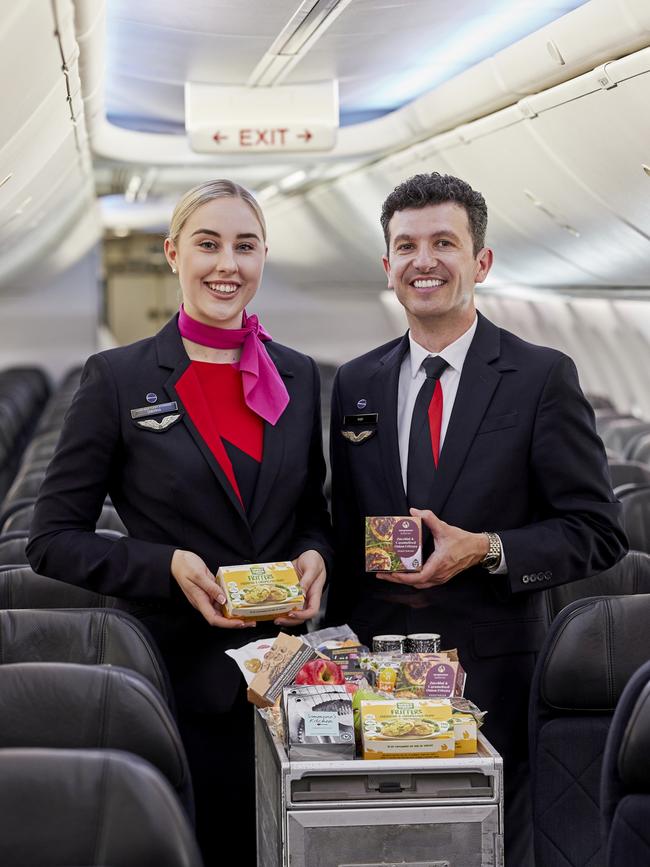 Qantas is launching a new domestic economy menu after the uproar over the removal of vegetarian options.