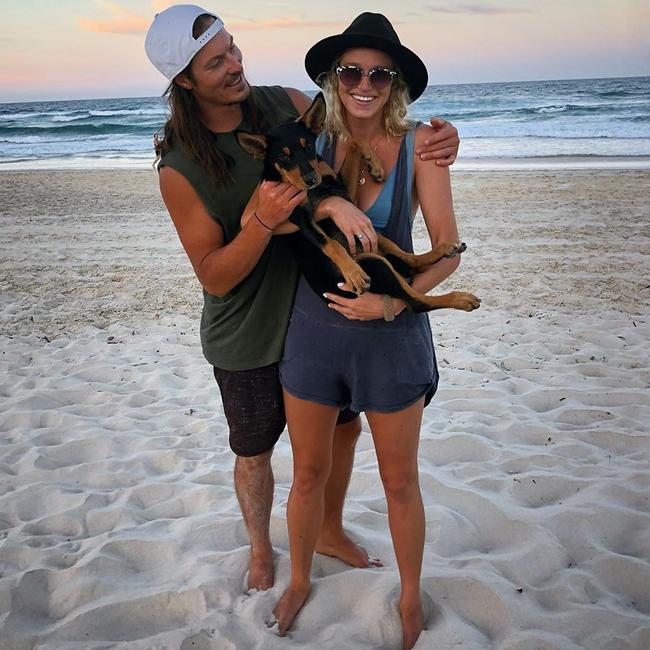 Alex 'Chumpy' Pullin with partner Ellidy Vlug. Photo: Instagram