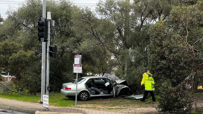 The driver, a 77-year-old man from Pooraka, died from his injuries. Picture: Emma Brasier.