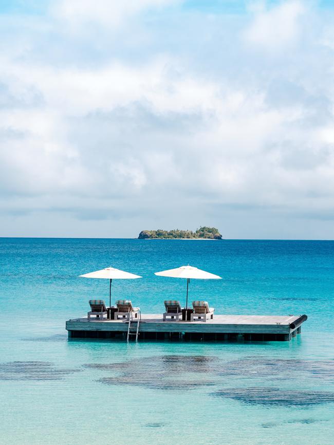 A pontoon makes for the ultimate sundowner spot. Picture: James Vodicka