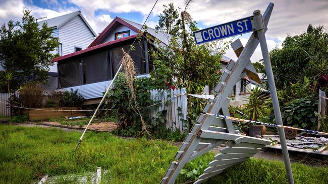 This photo taken on May 15, 2022, shows a general view of the devastation after the recent floods in the New South Wales town of Lismore. – Two months since an unprecedented flood, thousands of residents remain homeless and are struggling to recover. Picture: Patrick Hamilton AFP