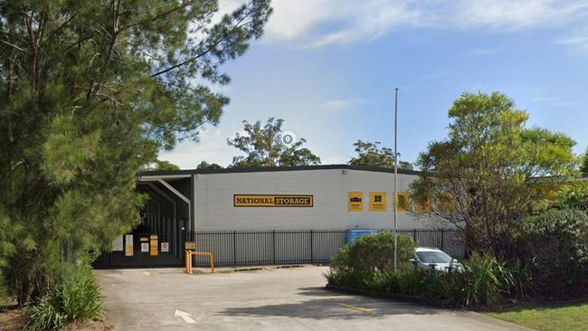 Police followed Gow to a self storage facility at Blade Close, Berkeley Vale. Picture: Google