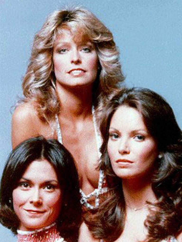 … to Charlie’s Angels-era Farrah Fawcett (top).