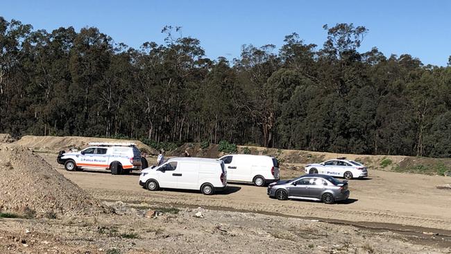 The crime scene at Cessnock tip in July 2020 after Mr Mears was found with injuries and later died. Picture: Amy Ziniak