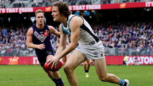 Jared Polec of the Power looks to pass the ball last week. Picture: Getty Images